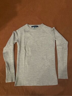 French Connection Crewneck Pullover Sweater Soft Gray M Great Condition